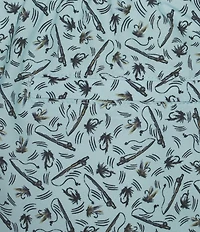 Columbia PFG Rambler Fish Print 6#double; Inseam Shorts