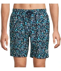 Columbia PFG Rambler Tropical Print 6#double; Inseam Shorts