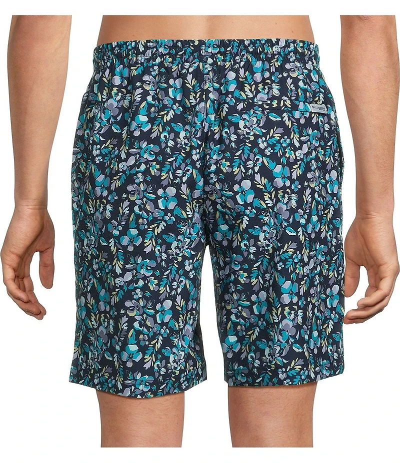 Columbia PFG Rambler Tropical Print 6#double; Inseam Shorts
