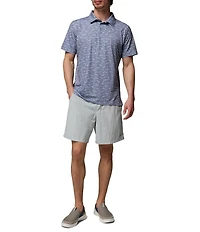 Columbia PFG Super Slacktide II Stretch Printed Short Sleeve Polo Shirt