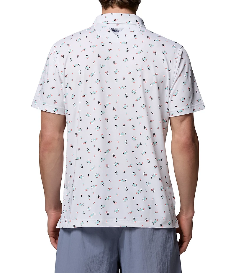 Columbia PFG Super Slacktide II Stretch Short Sleeve Polo Shirt