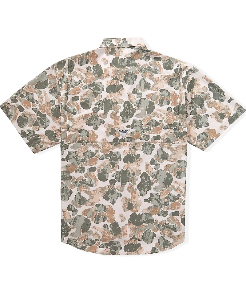Columbia PFG Super Tamiami Camo Short Sleeve Woven Shirt