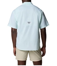 Columbia PFG Super Tamiami Gingham Short Sleeve Woven Shirt