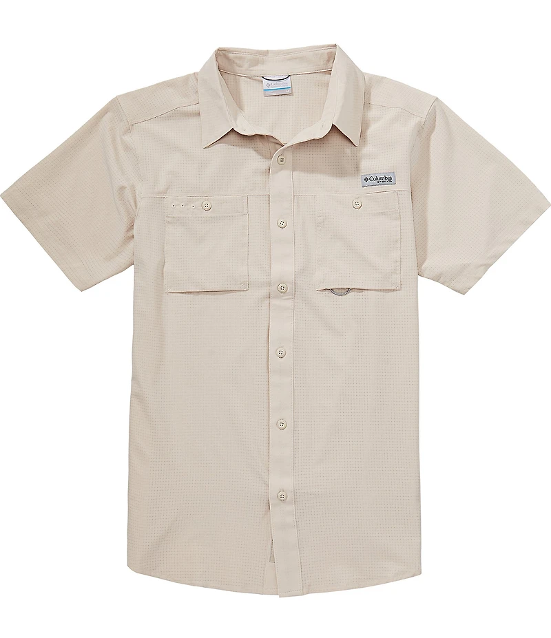 Columbia PFG Wild Cast Check Vent Short Sleeve Woven Shirt