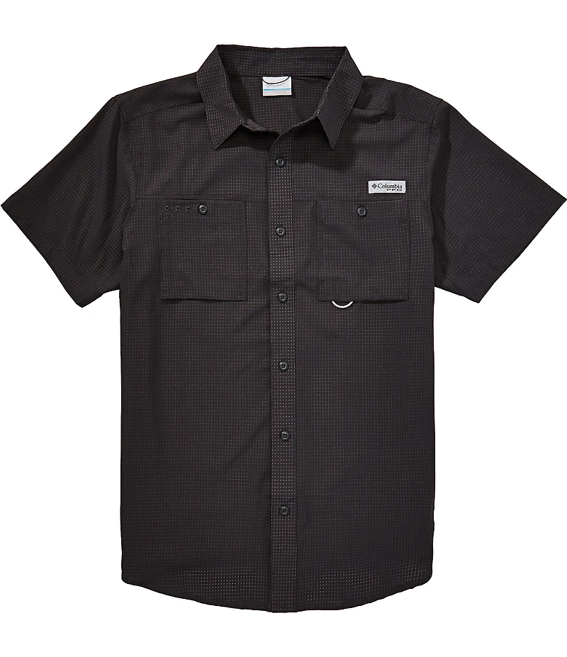 Columbia PFG Wild Cast Check Vent Short Sleeve Woven Shirt