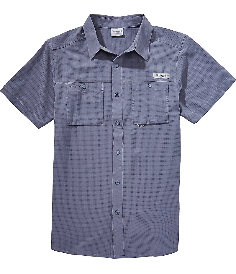 Columbia PFG Wild Cast Check Vent Short Sleeve Woven Shirt