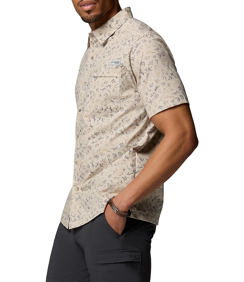 Columbia PFG Wild Cast Short Sleeve Woven Shirt