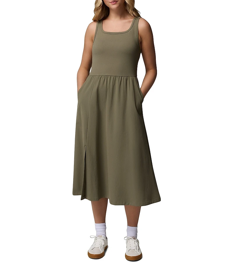 Columbia Pinetown Canyon Rib Collar A-Line Dress