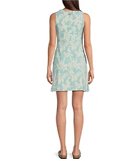 Columbia Printed Crew Neckline Sleeveless Dress