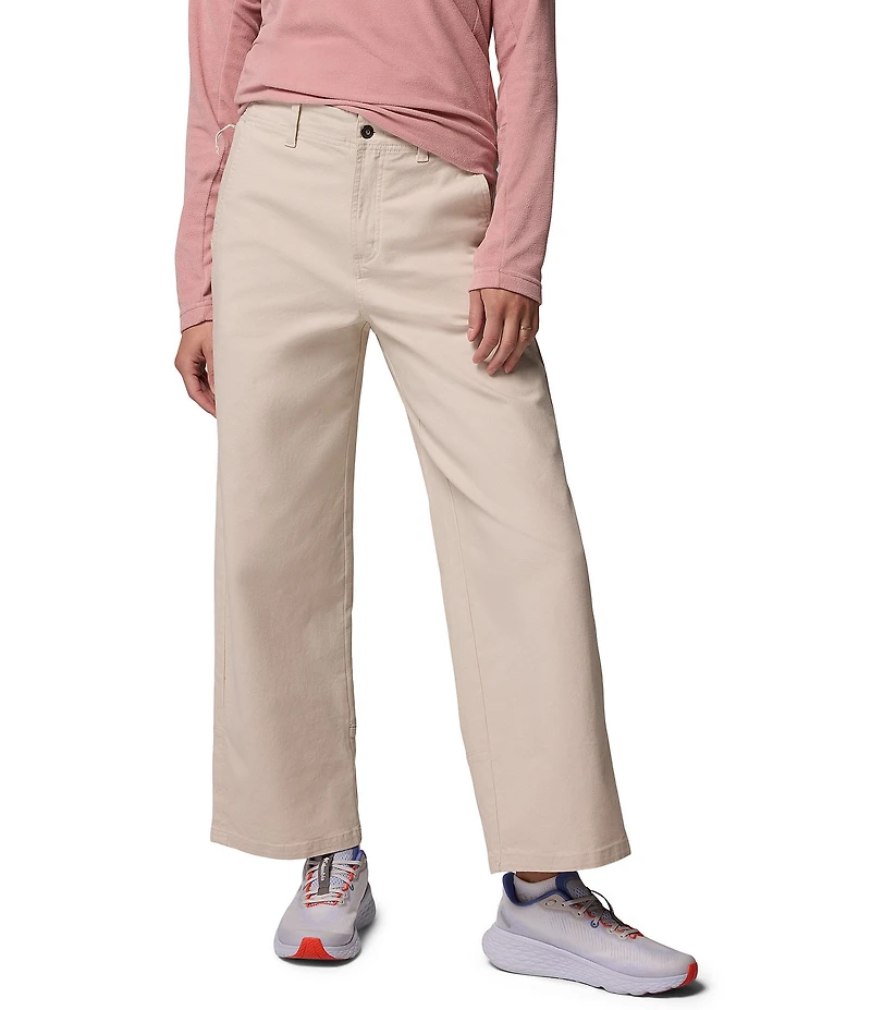 Columbia Roc Flat Front High Rise Wide Leg Pants