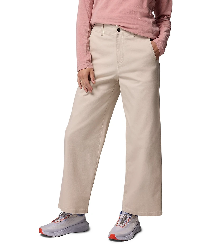 Columbia Roc Flat Front High Rise Wide Leg Pants