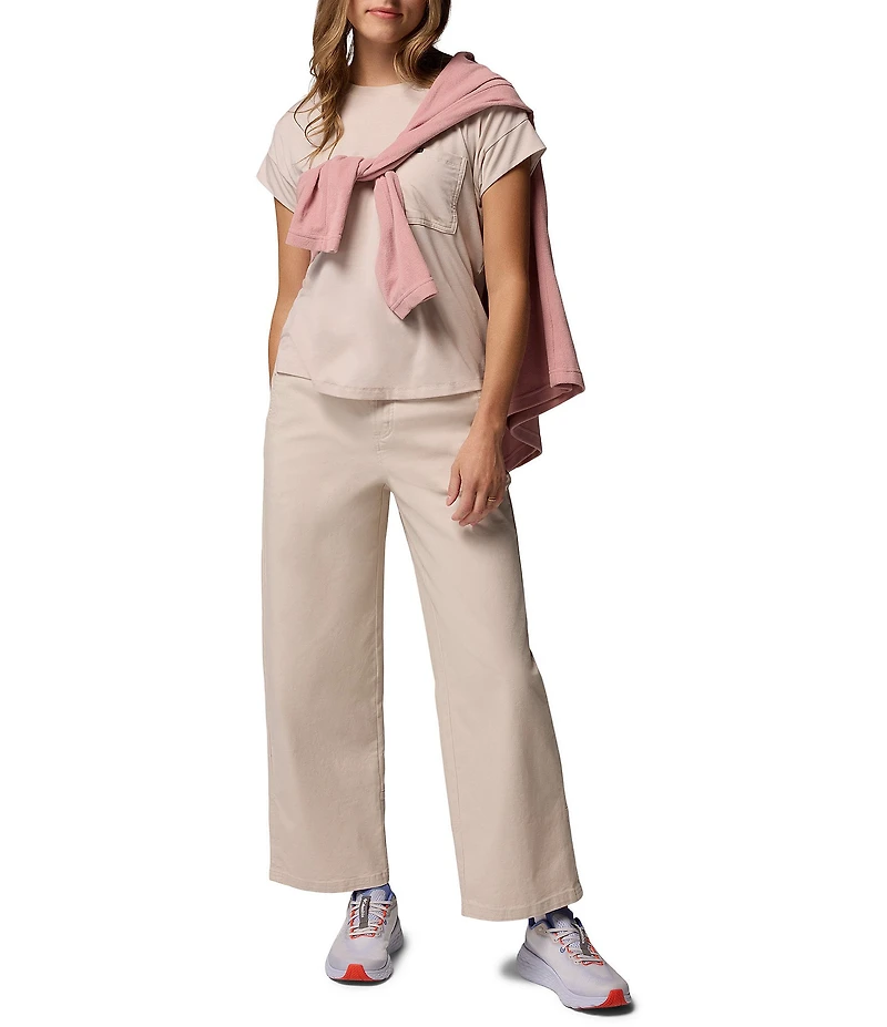 Columbia Roc Flat Front High Rise Wide Leg Pants
