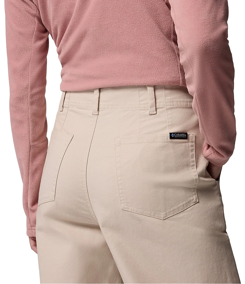 Columbia Roc Flat Front High Rise Wide Leg Pants