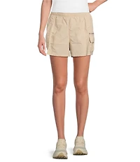 Columbia Sandier Mid Rise Elastic Waist Cargo Shorts