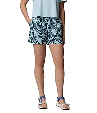 Columbia Sandy River Tropical Print Pull-On Shorts