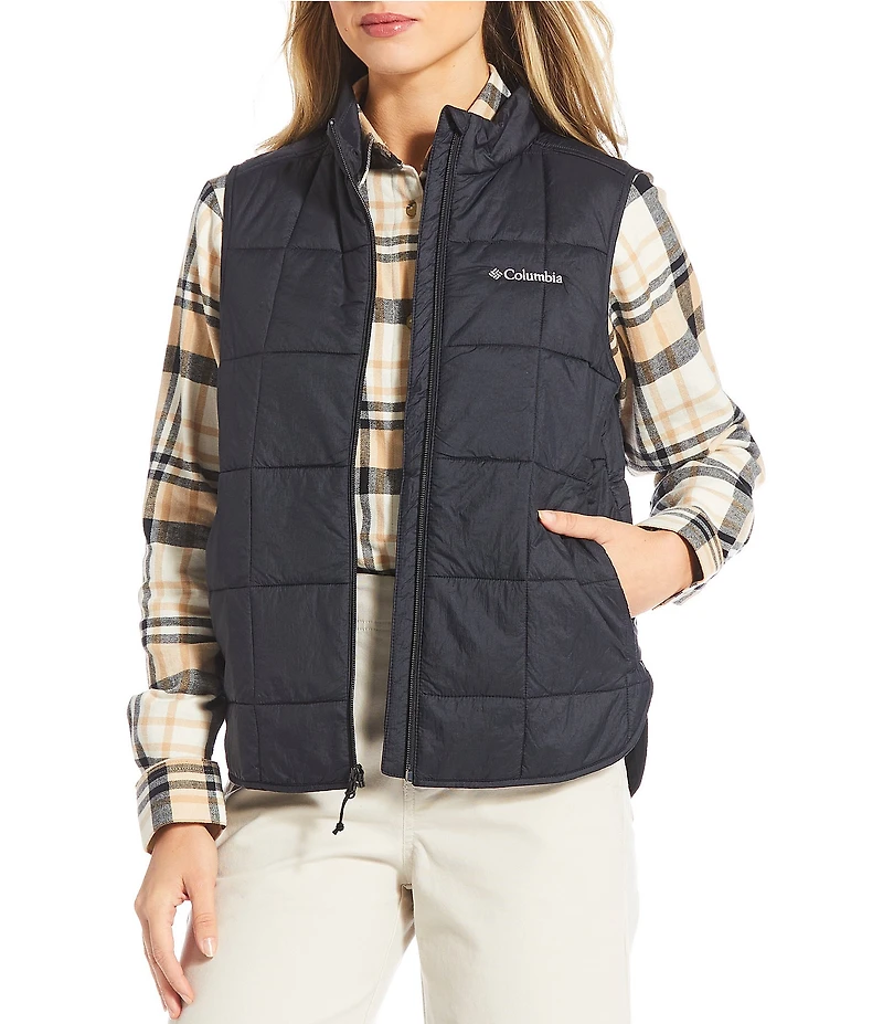Columbia Sienna Quilted Stand Collar Sleeveless Zip Front Vest