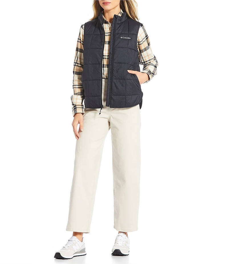 Columbia Sienna Quilted Stand Collar Sleeveless Zip Front Vest