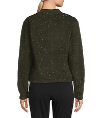 Columbia Stellar Path Fleece Ribbed Crew Neck Long Sleeves Zip Front Bomber Jacket