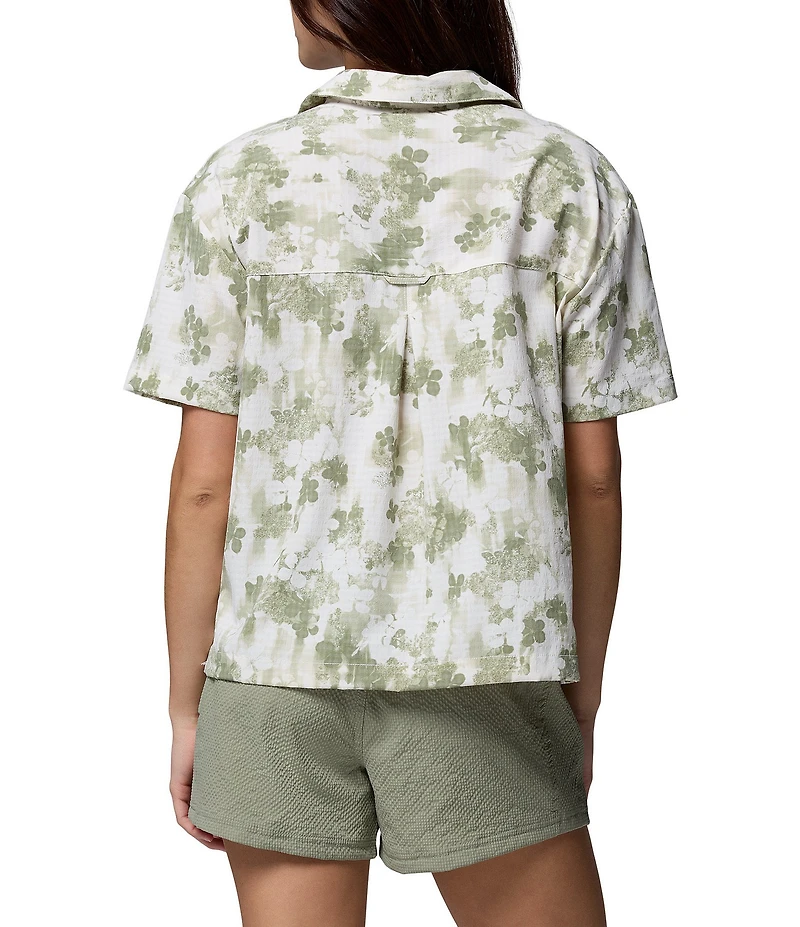 Columbia Sucker For Summer Printed Point Collar Short Sleeve Button Front Shirt