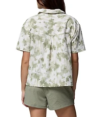 Columbia Sucker For Summer Printed Point Collar Short Sleeve Button Front Shirt