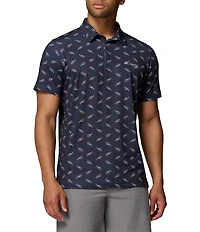 Columbia Super Slack Tide II Stretch Short Sleeve Polo Shirt
