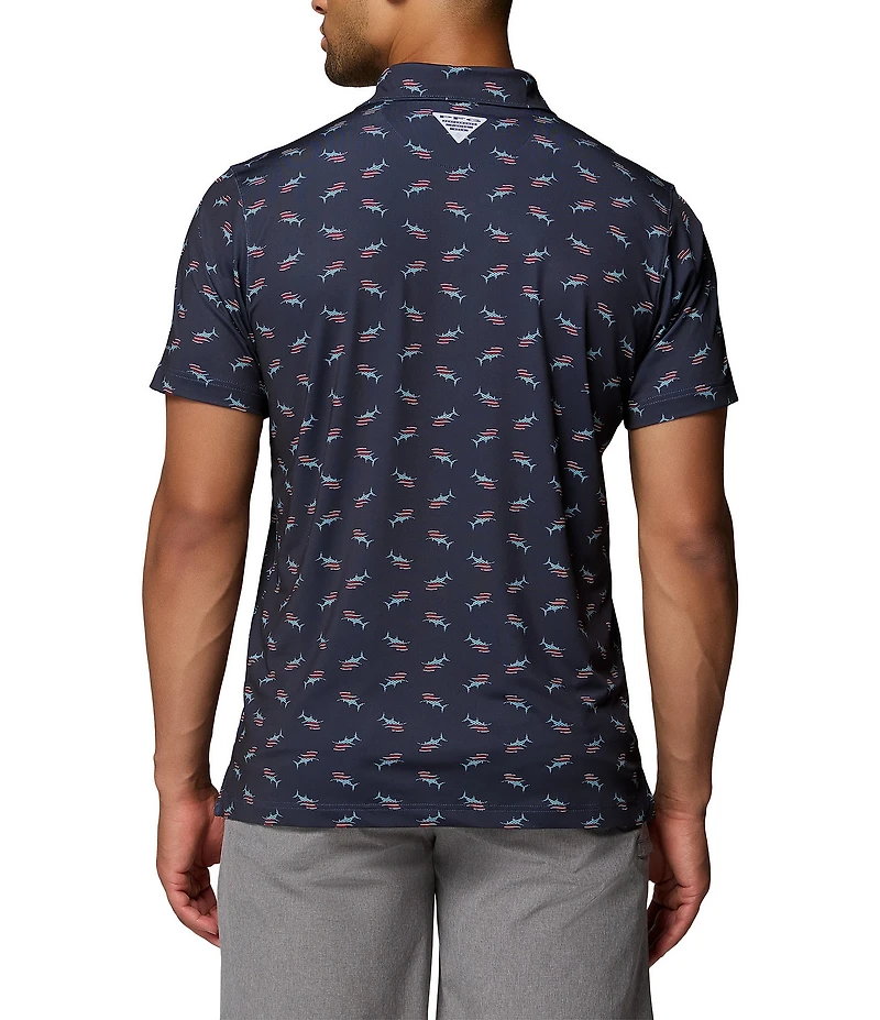 Columbia Super Slack Tide II Stretch Short Sleeve Polo Shirt