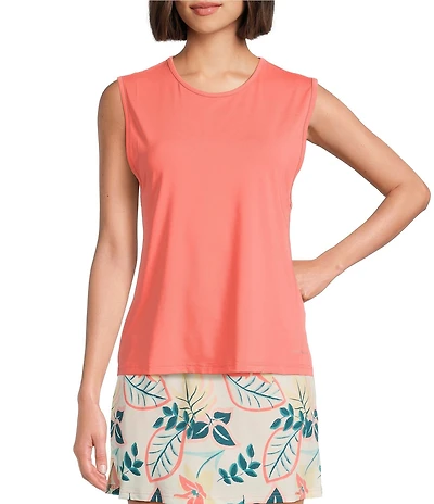 Columbia Women's Chill River Comfort Stretch Knit Crew Neck Sleeveless Tank Top