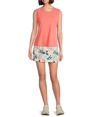 Columbia Women's Chill River Comfort Stretch Knit Crew Neck Sleeveless Tank Top