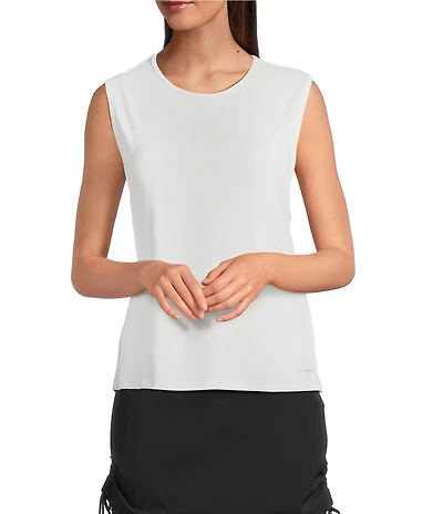 Columbia Women's Chill River Comfort Stretch Knit Crew Neck Sleeveless Tank Top