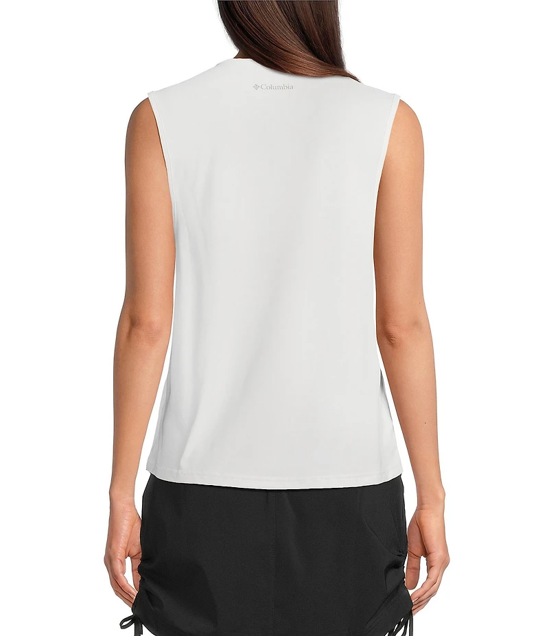Columbia Women's Chill River Comfort Stretch Knit Crew Neck Sleeveless Tank Top