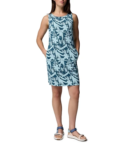 Columbia Women's Chill River Printed Crew Neck Sleeveless Shift Dress