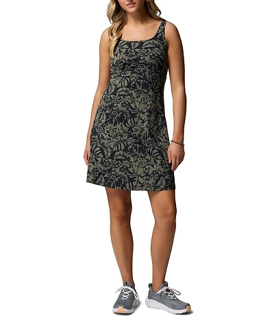 Columbia Women's Freezer Cypress Vacay Blooms Print Scoop Neck Empire A-Line Dress