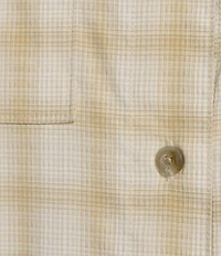 Columbia Women's PFG Wildcast Performance Yarn Dye Plaid Print Long Sleeve Button Front Shirt
