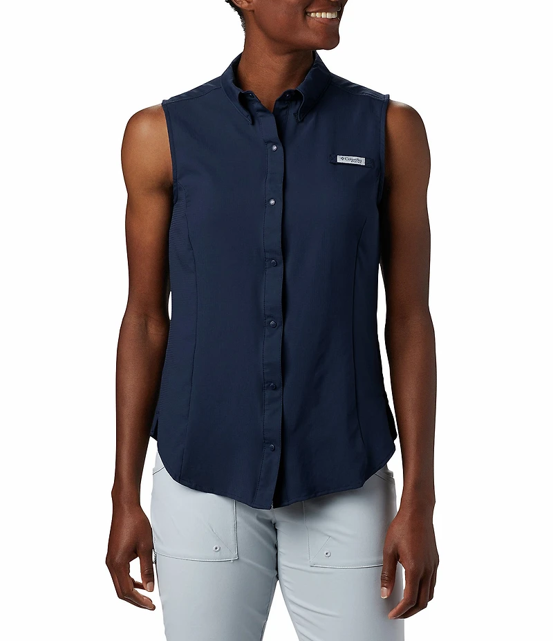 Columbia Women's Tamiami Collar Neck Sleeveless Button Front Shirt
