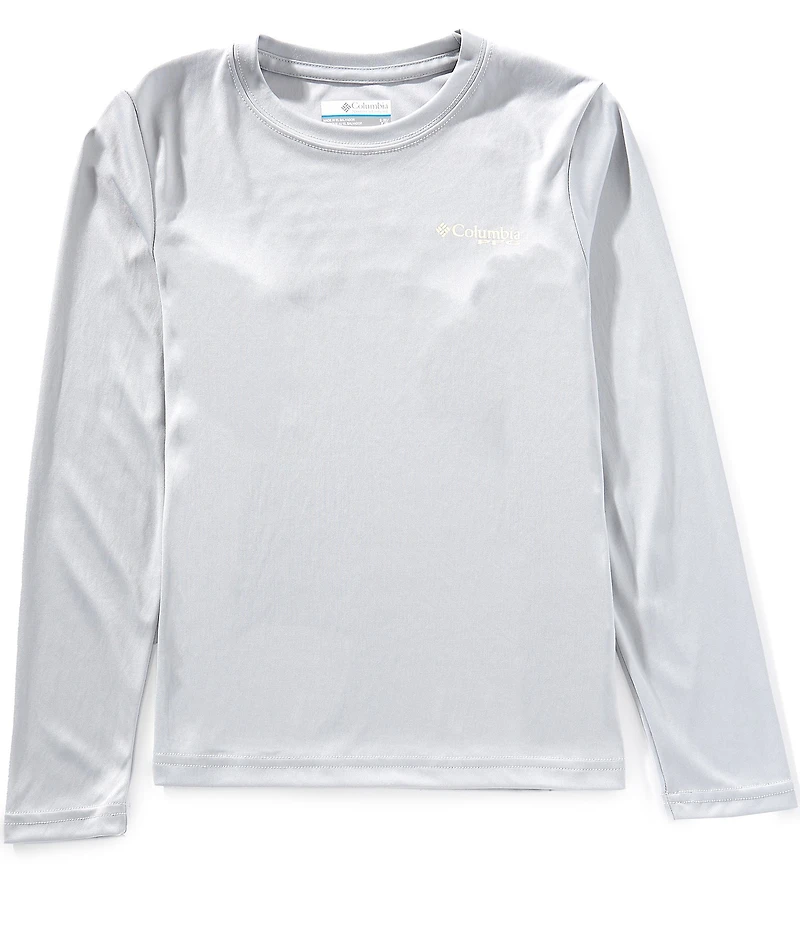 Columbia x PFG Little/Big Boys Long Sleeve Terminal Tackle Fish Flag UPF 50 Sun T-Shirt