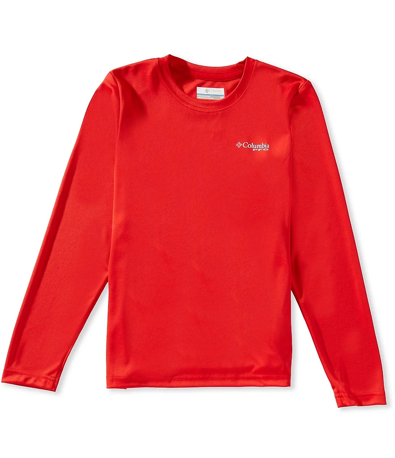 Columbia x PFG Big Boys Long Sleeve Terminal Tackle Fish Flag UPF 50 Sun T-Shirt
