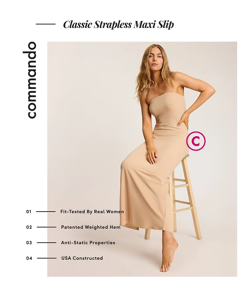 Commando Classic Strapless Maxi Slip