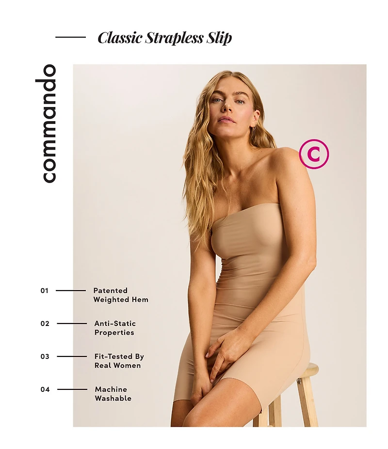 Commando Classic Strapless Slip