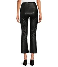 Commando Faux Leather Cropped Flare Leg Pants