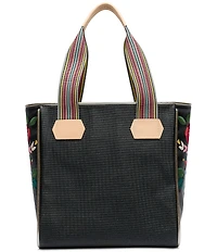 Consuela Ava Classic Floral Embroidered Woven Tote