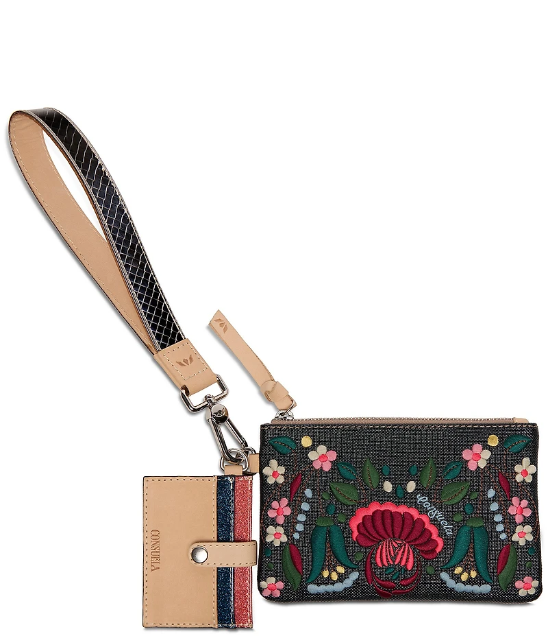 Consuela Ava Floral Woven Cardholder Wristlet