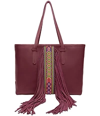 Consuela Big Breezy Leather Fringe Tote