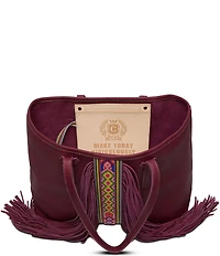 Consuela Big Breezy Leather Fringe Tote