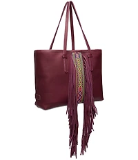 Consuela Big Breezy Leather Fringe Tote
