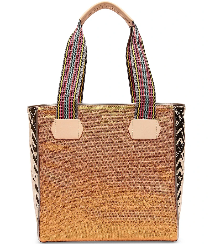 Consuela Bronzer Floral Embroidered Classic Tote