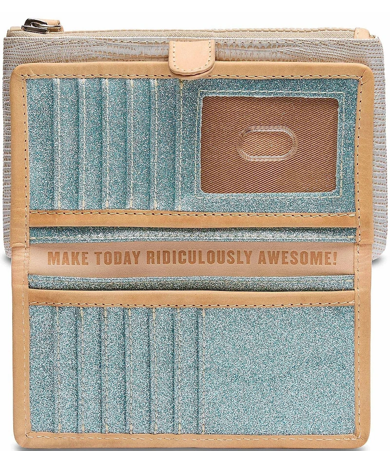 Consuela Celeste Contrast Trim Slim Wallet