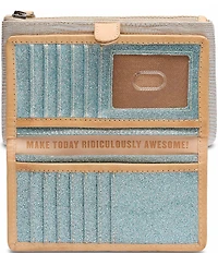 Consuela Celeste Contrast Trim Slim Wallet