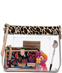 Consuela Clear Leopard Downtown Mona Crossbody Bag
