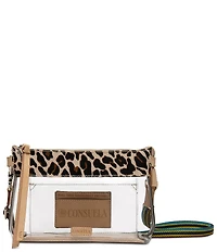 Consuela Clear Leopard Midtown Mona Crossbody Bag