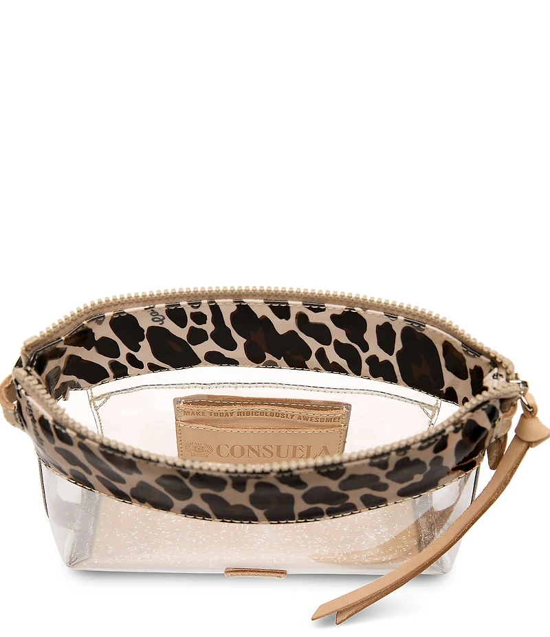 Consuela Clear Leopard Midtown Mona Crossbody Bag